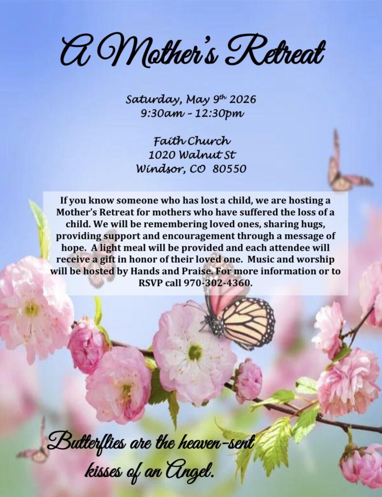 mother's retreat for loss of a child